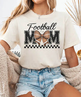 Retro Football Mom Coquette Shirt – Cute Game Day Tee or Sweatshirt - Woven Mama