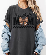 Retro Football Mom Coquette Shirt – Cute Game Day Tee or Sweatshirt - Woven Mama