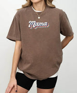 Retro Mama T-Shirt | Vintage Mom Comfort Colors® Tee | Cozy Sweatshirt for Moms - Woven Mama