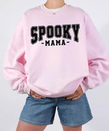 Spooky Mama Comfort Colors® T-Shirt or Crewneck Sweatshirt – Halloween Mom Shirt - Woven Mama