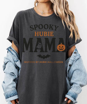 Spooky Hubie Mama Halloween Comfort Colors® T-Shirt or Crewneck Sweatshirt - Woven Mama