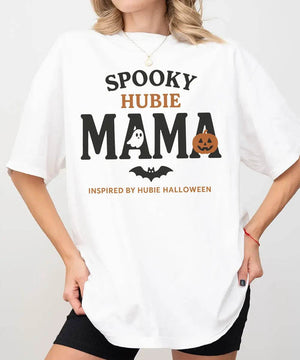Spooky Hubie Mama Halloween Comfort Colors® T-Shirt or Crewneck Sweatshirt - Woven Mama