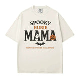 Spooky Hubie Mama Halloween Comfort Colors® T-Shirt or Crewneck Sweatshirt - Woven Mama