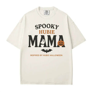 Spooky Hubie Mama Halloween Comfort Colors® T-Shirt or Crewneck Sweatshirt - Woven Mama