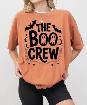 The Boo Crew Comfort Colors® T-Shirt or Crewneck Sweatshirt – Halloween Ghosts Matching Family Shirt - Woven Mama