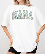 MAMA Comfort Colors® T-Shirt – Daisy Floral Mom Shirt - Woven Mama
