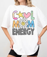 Cool Mom Energy T-Shirt – Trendy Mom Comfort Colors Tee - Woven Mama