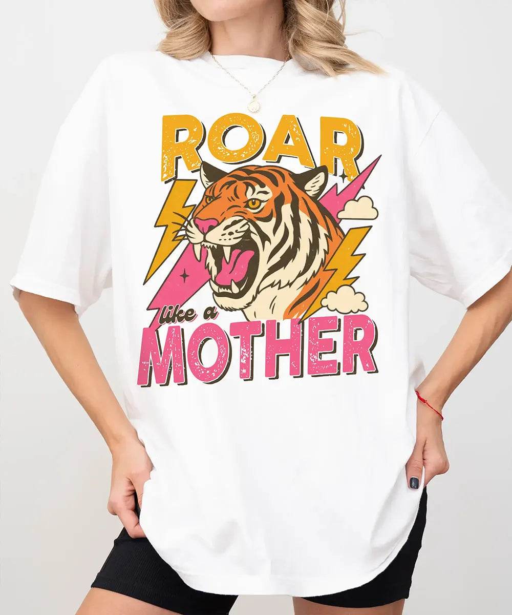 Roar Like a Mother Comfort Colors® T-Shirt - Woven Mama