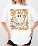 Floral Ghost Mama Halloween Comfort Colors T-Shirt or Sweatshirt – Retro Fall Spooky Season Shirt - Woven Mama