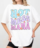 Hot Mess Mama T-Shirt – Funny Relatable Comfort Colors Tee for Moms - Woven Mama