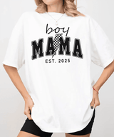 Custom Boy Mama T-Shirt – Personalized Year “Est.” Comfort Colors® Tee - Woven Mama