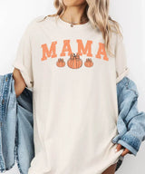 Pumpkin MAMA Halloween Comfort Colors T-Shirt or Crewneck Sweatshirt - Woven Mama