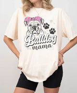 Bulldog Mama Shirt – Cute Dog Mom Comfort Colors® Tee or Sweatshirt - Woven Mama