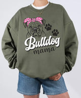 Bulldog Mama Shirt – Cute Dog Mom Comfort Colors® Tee or Sweatshirt