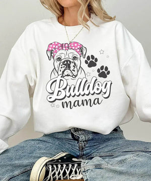 Bulldog Mama Shirt – Cute Dog Mom Comfort Colors® Tee or Sweatshirt - Woven Mama