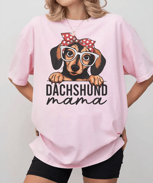 Dachshund Mama Shirt – Cute Dog Mom Comfort Colors® Tee or Sweatshirt - Woven Mama