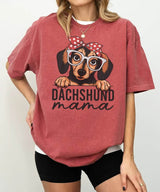 Dachshund Mama Shirt – Cute Dog Mom Comfort Colors® Tee or Sweatshirt - Woven Mama