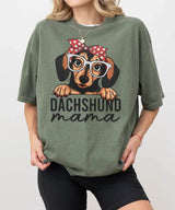 Dachshund Mama Shirt – Cute Dog Mom Comfort Colors® Tee or Sweatshirt - Woven Mama