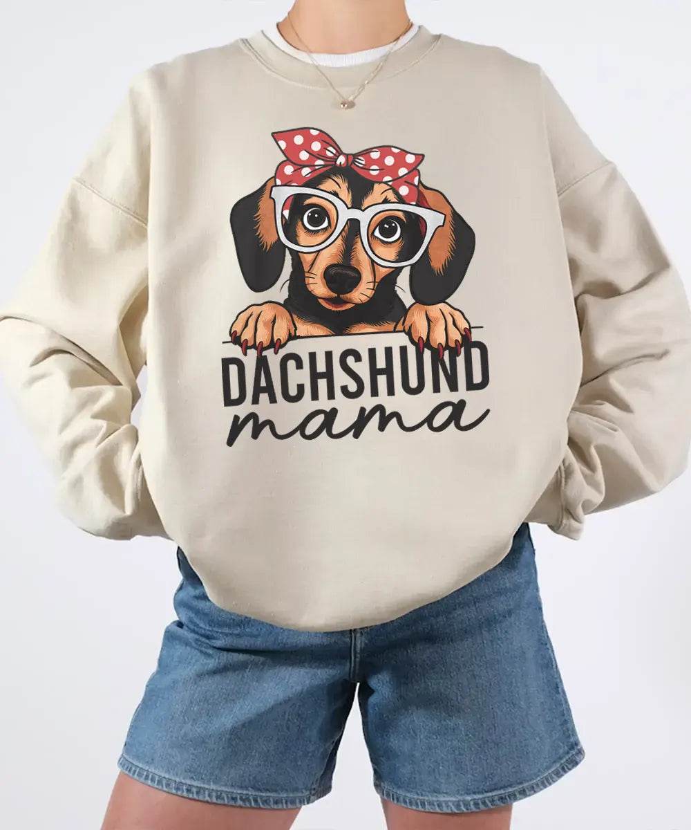 Dachshund Mama Shirt – Cute Dog Mom Comfort Colors® Tee or Sweatshirt - Woven Mama