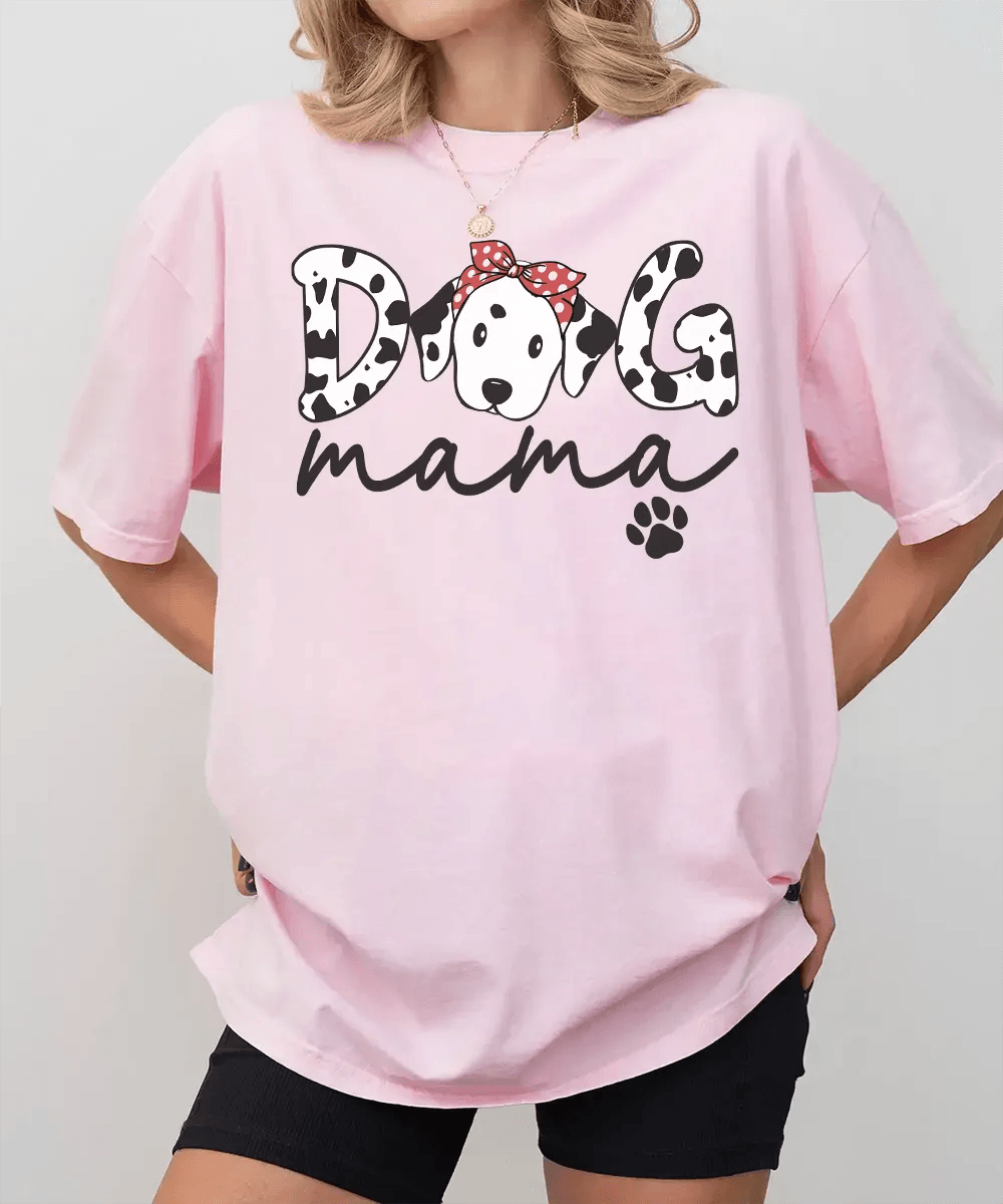 Dog Mama Dalmatian Shirt – Cute Dog Mom Comfort Colors® Tee or Sweatshirt - Woven Mama