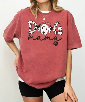 Dog Mama Dalmatian Shirt – Cute Dog Mom Comfort Colors® Tee or Sweatshirt - Woven Mama