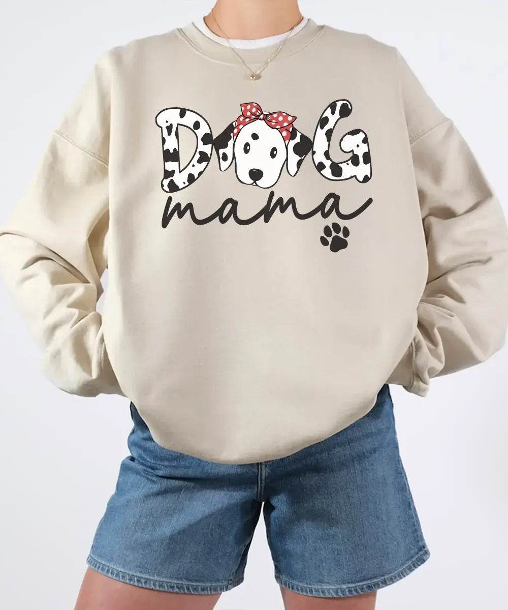 Dog Mama Dalmatian Shirt – Cute Dog Mom Comfort Colors® Tee or Sweatshirt - Woven Mama