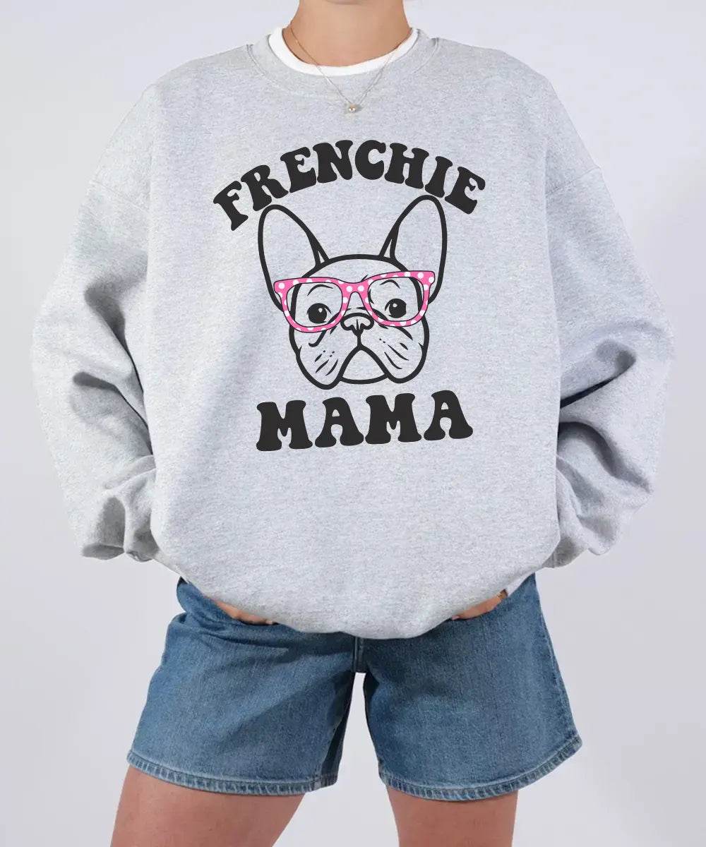 Frenchie Mama Shirt – Cute French Bulldog Dog Mom Comfort Colors® Tee or Sweatshirt - Woven Mama