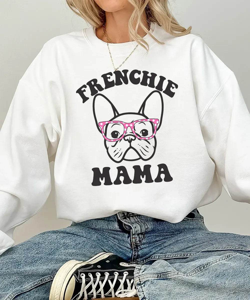 Frenchie Mama Shirt – Cute French Bulldog Dog Mom Comfort Colors® Tee or Sweatshirt - Woven Mama