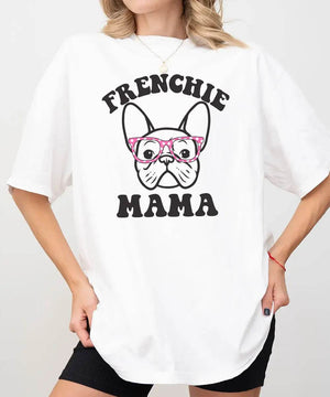 Frenchie Mama Shirt – Cute French Bulldog Dog Mom Comfort Colors® Tee or Sweatshirt - Woven Mama