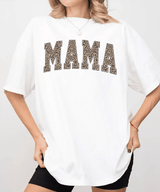 Leopard MAMA Comfort Colors® T-Shirt – Trendy Animal Print Mom Tee - Woven Mama