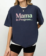 Mama in Progress Comfort Colors® Tee or Crewneck Sweatshirt - Woven Mama