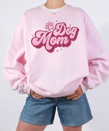 Retro Glitter Dog Mom Shirt – Printed Glitter Effect Comfort Colors® Tee or Sweatshirt