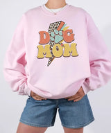Retro Leopard Dog Mom Shirt – Trendy Animal Print Dog Mom Comfort Colors® Tee or Sweatshirt