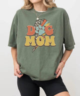 Retro Leopard Dog Mom Shirt – Trendy Animal Print Dog Mom Comfort Colors® Tee or Sweatshirt - Woven Mama