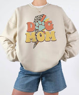 Retro Leopard Dog Mom Shirt – Trendy Animal Print Dog Mom Comfort Colors® Tee or Sweatshirt - Woven Mama