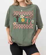 Retro She Is Strong Proverbs 31:25 Shirt – Christian Faith Tee or Sweatshirt for Women - Woven Mama