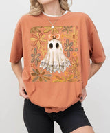 Floral Ghost Mama Halloween Comfort Colors T-Shirt or Sweatshirt – Retro Fall Spooky Season Shirt - Woven Mama