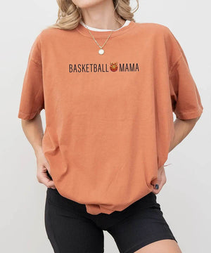 Basketball Mama T-Shirt – Minimalist Sports Mom Tee - Woven Mama