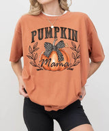 Pumpkin Mama Comfort Colors T-Shirt & Crewneck Sweatshirt – Fall Mom Graphic Tee - Woven Mama