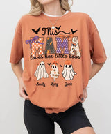 Custom Halloween Mama Comfort Colors T-Shirt or Crewneck Sweatshirt – This Mama Loves Her Little Boos - Woven Mama