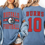 Custom Football T-Shirt or Sweatshirt – Personalized Team Name, Year, Player Name & Number - Woven Mama