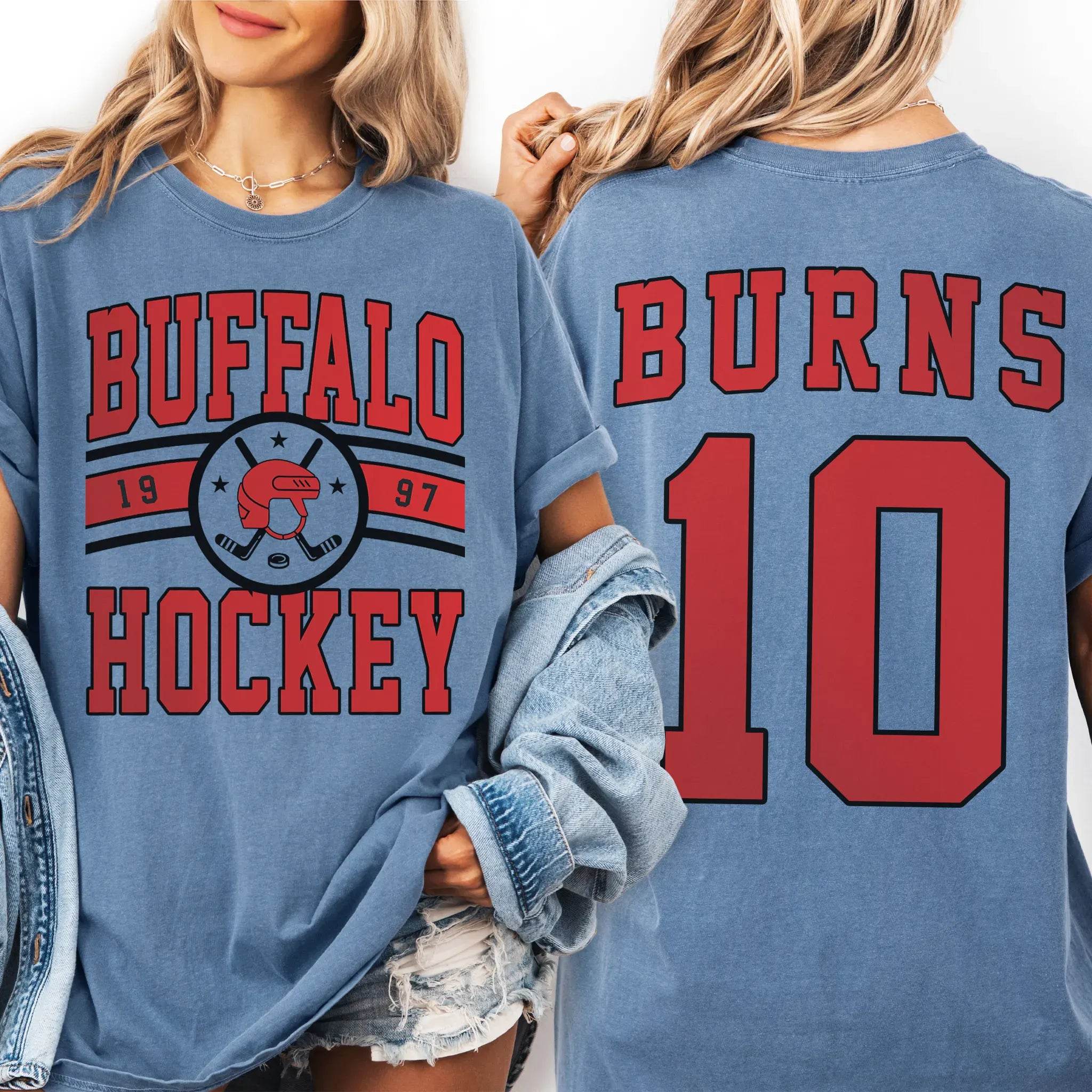 Custom Hockey T-Shirt or Sweatshirt – Personalized Team Name, Year, Player Name & Number - Woven Mama