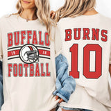 Custom Football T-Shirt or Sweatshirt – Personalized Team Name, Year, Player Name & Number - Woven Mama