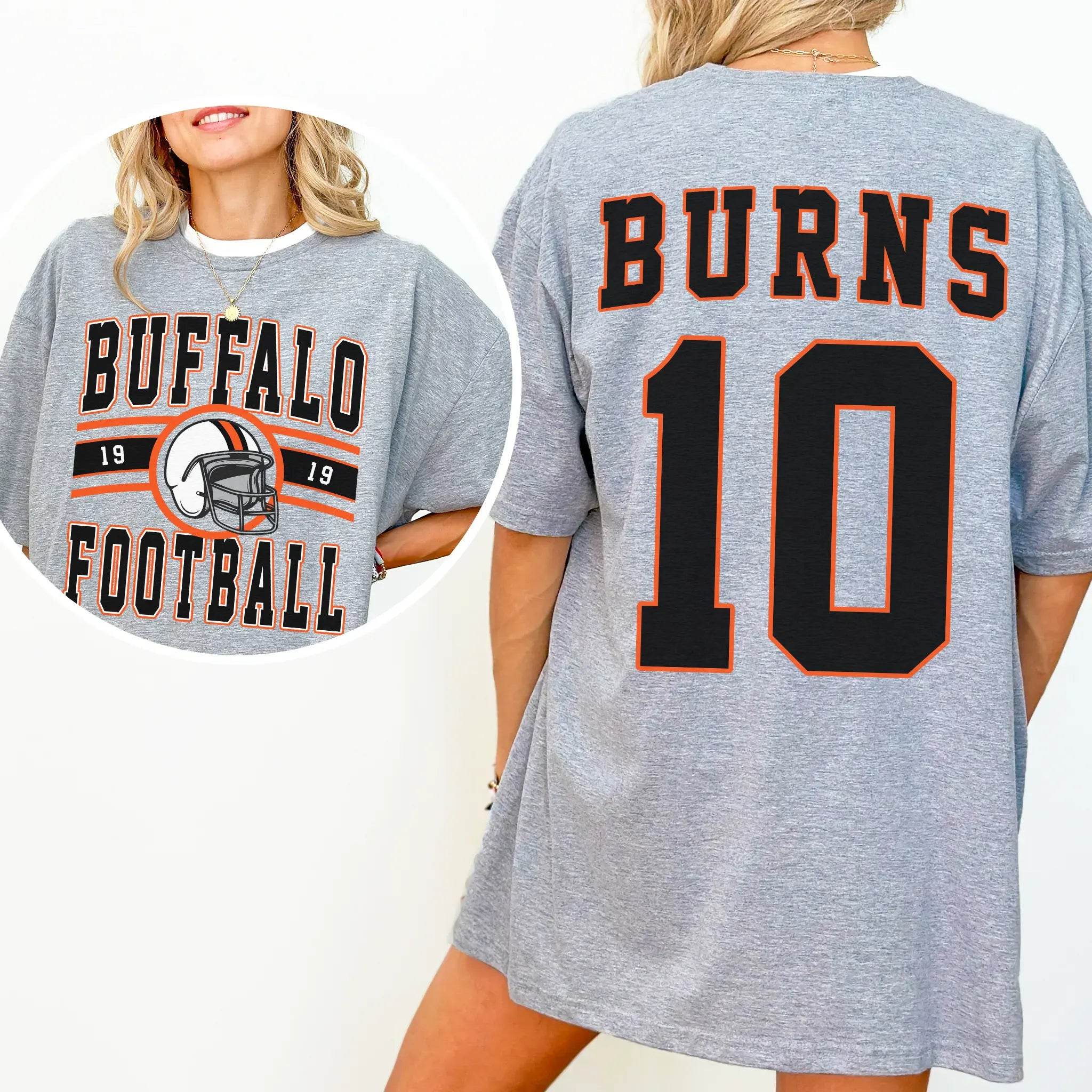 Custom Football T-Shirt or Sweatshirt – Personalized Team Name, Year, Player Name & Number - Woven Mama