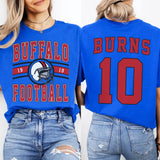 Custom Football T-Shirt or Sweatshirt – Personalized Team Name, Year, Player Name & Number - Woven Mama