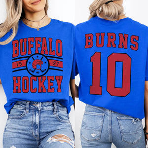 Custom Hockey T-Shirt or Sweatshirt – Personalized Team Name, Year, Player Name & Number - Woven Mama