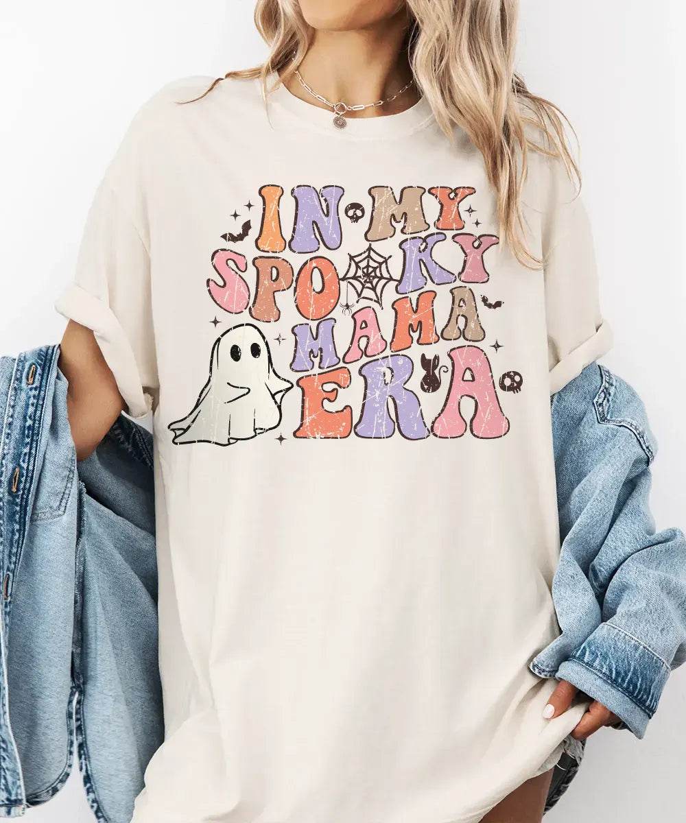 In My Spooky Mama Era Comfort Colors® T-Shirt or Crewneck Sweatshirt - Woven Mama