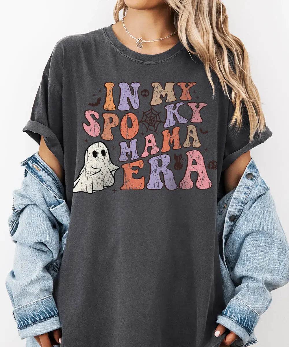 In My Spooky Mama Era Comfort Colors® T-Shirt or Crewneck Sweatshirt - Woven Mama